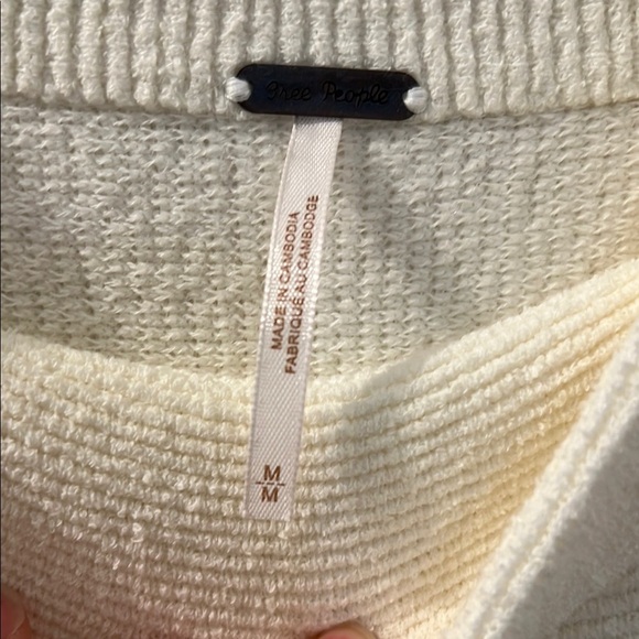 Free People Ottoman Cream Cowl Neck Sweater - Picture 4 of 8